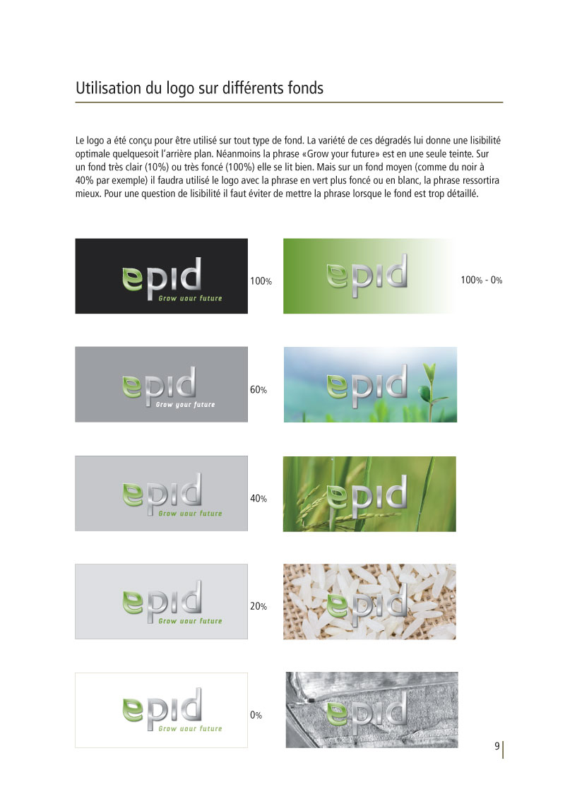 Epid | Charte graphique